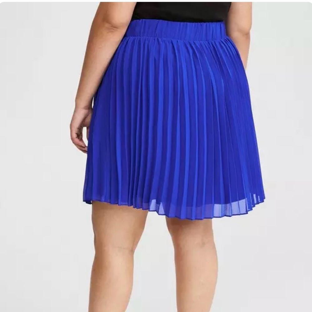 Torrid Royal Blue Pleated Mini Skirt - Picture 13 of 13